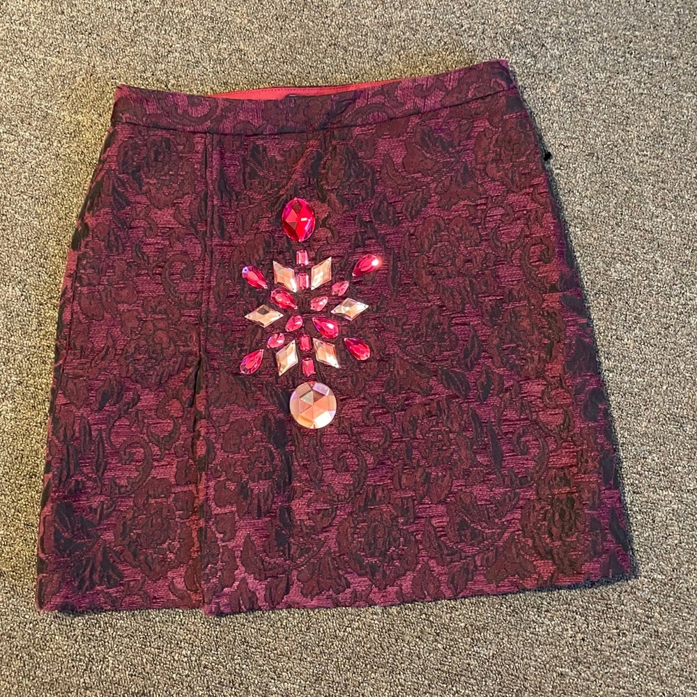 DOLCE & GABBANA Tweed Embellished mini Skirt
